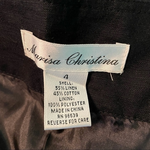 Marisa Christina Soutache Midi Skirt Size 4 | Godet Panel Boho Feminine Flare - Picture 10 of 14